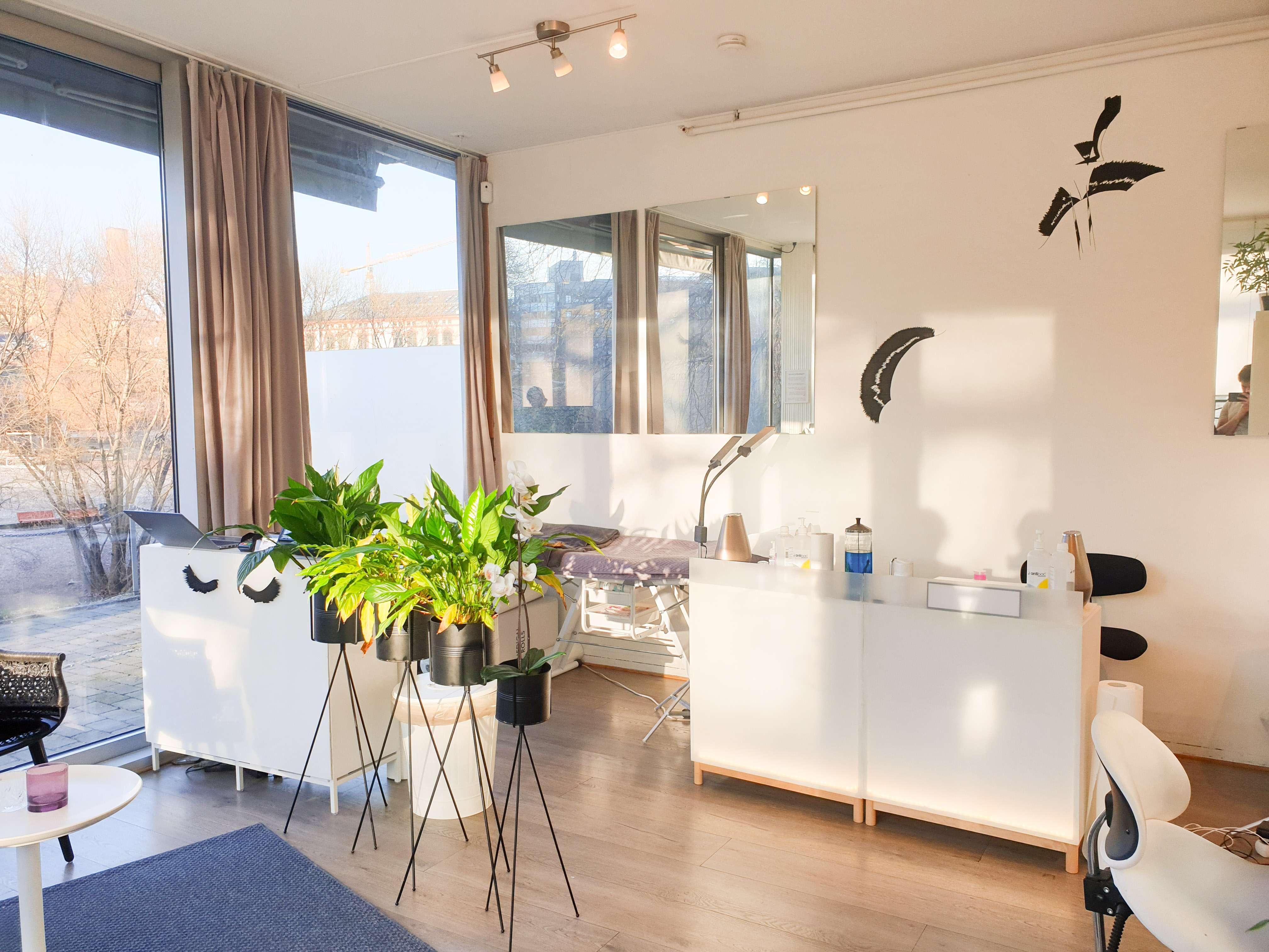 Innsiden av lokalet til Benedikte Vippeextensions Grünerløkka